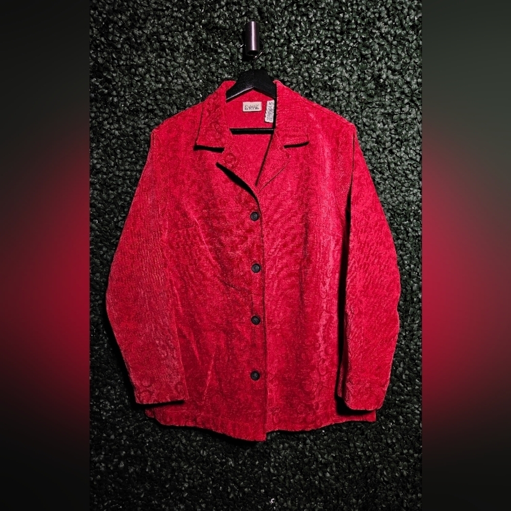 Classic Elements Vibrant Red Blazer